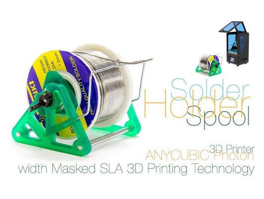 souder bobine titulaire soutien masqué sla 3d impression technologie libre modèle in main outils 3dexport diy loisir 3d print model - Mito3D