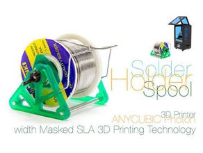 solder spool holder masked sla 3d printing technology free tools diy hobby 3d print model - Mito3D