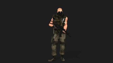 soldier-military-army--10-rigged animation file 3d model in unmanned 3dexport character lowpoly modular male military soldier animated modern pbr human army mercenary shooter rifle realtime game 3d print model - Mito3D