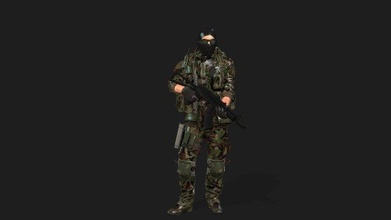 soldier-military-army--8-rigged animation file 3d model in unmanned 3dexport character lowpoly modular male military soldier animated modern pbr human army mercenary shooter rifle realtime game 3d print model - Mito3D