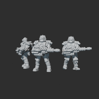 soldados Marte tablero juegos asesino guerra espacio soldado juego mesa figurilla miniaturas galaxia 3d print model - Mito3D