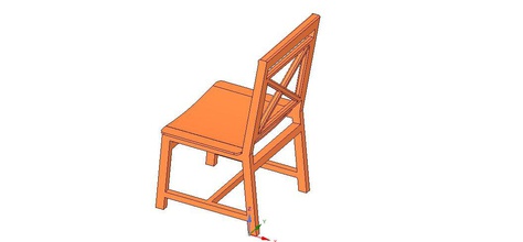 katı ahşap sandalye 12 mm bükülmüş kontrplak koltuk dışkı mobilya İskandinav büyük doğal tasarım oturma yemek akşam yemeği mutfak garaj bahçe el yapımı bireysel levha sheetmetall 3d print model - Mito3D
