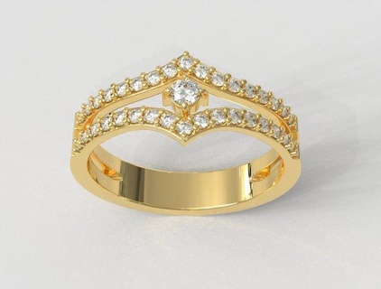 solitario squillare anelli oro gold ring gioielleria jewelry rings paulorani moda moderno argento engagement diamante diamond pietra preziosa gemstone classic stampabile 3d print model - Mito3D