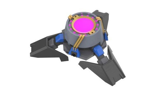 sombra translocator - overwatch printable stl files 3d print model toys toy craft diy cannon cosplay video game blaster machine teleport 3d print model - Mito3D