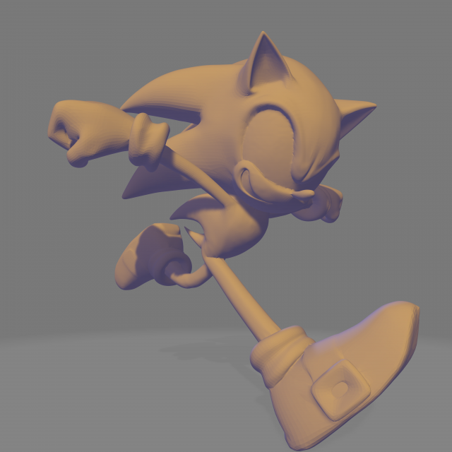 Shadow - Sonic The Hedgehog 3D Print Model in Figurines 3DExport