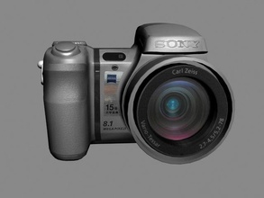 sony cyber shot dsc h9 digital kamera 3d modell foto 3dexport elektronisch fotografie 3d print model - Mito3D