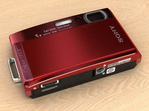 Sony Cyber Shot dsct300 dsc t300 Kamera Digital kompakt Foto fotorealistisch detailliert Texturen Materialien 3d print model - Mito3D