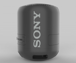 sony srs-xb12 bluetooth speaker 3d model in audio 3dexport speakers blender wireless music rendered 3d print model - Mito3D