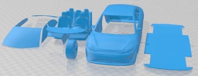 sony visión 2020 imprimible coche vehiculo automotor espacio scalextric Tamiya rc miniz pasatiempo micro fundido presión 3d print model - Mito3D