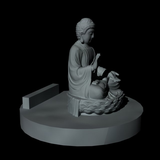 soporte de buda gratuito 3d stampa modello in accessori 3dexport arte desing hogar casa herramienta 3D print model - Mito3D