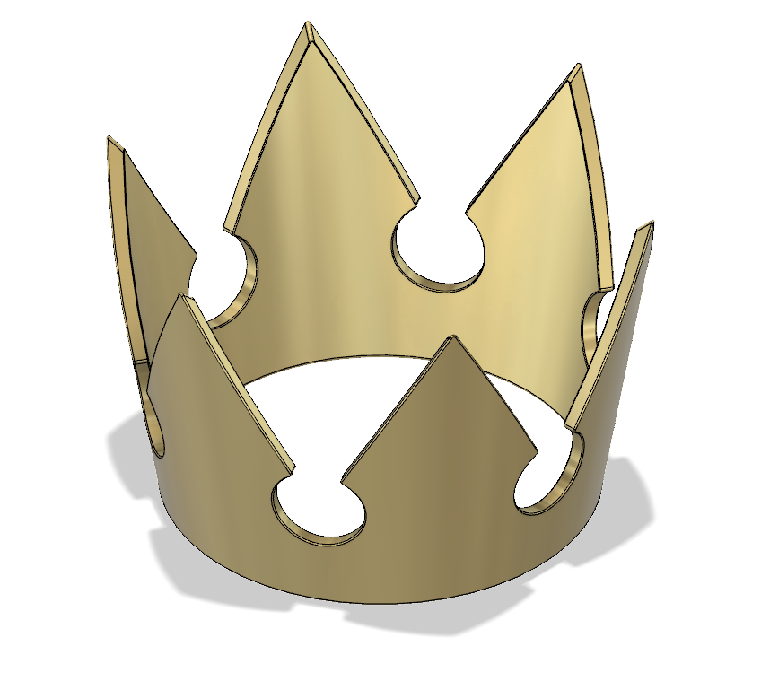 sora kingdom hearts crown 3d print model in 3dexport costume cosplay prop cosplayer proof gold silver copper game gaming male head 3D print model - Mito3D