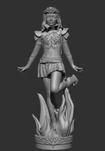 sorceress elf girl 3d print model in woman 3dexport 3d print model - Mito3D