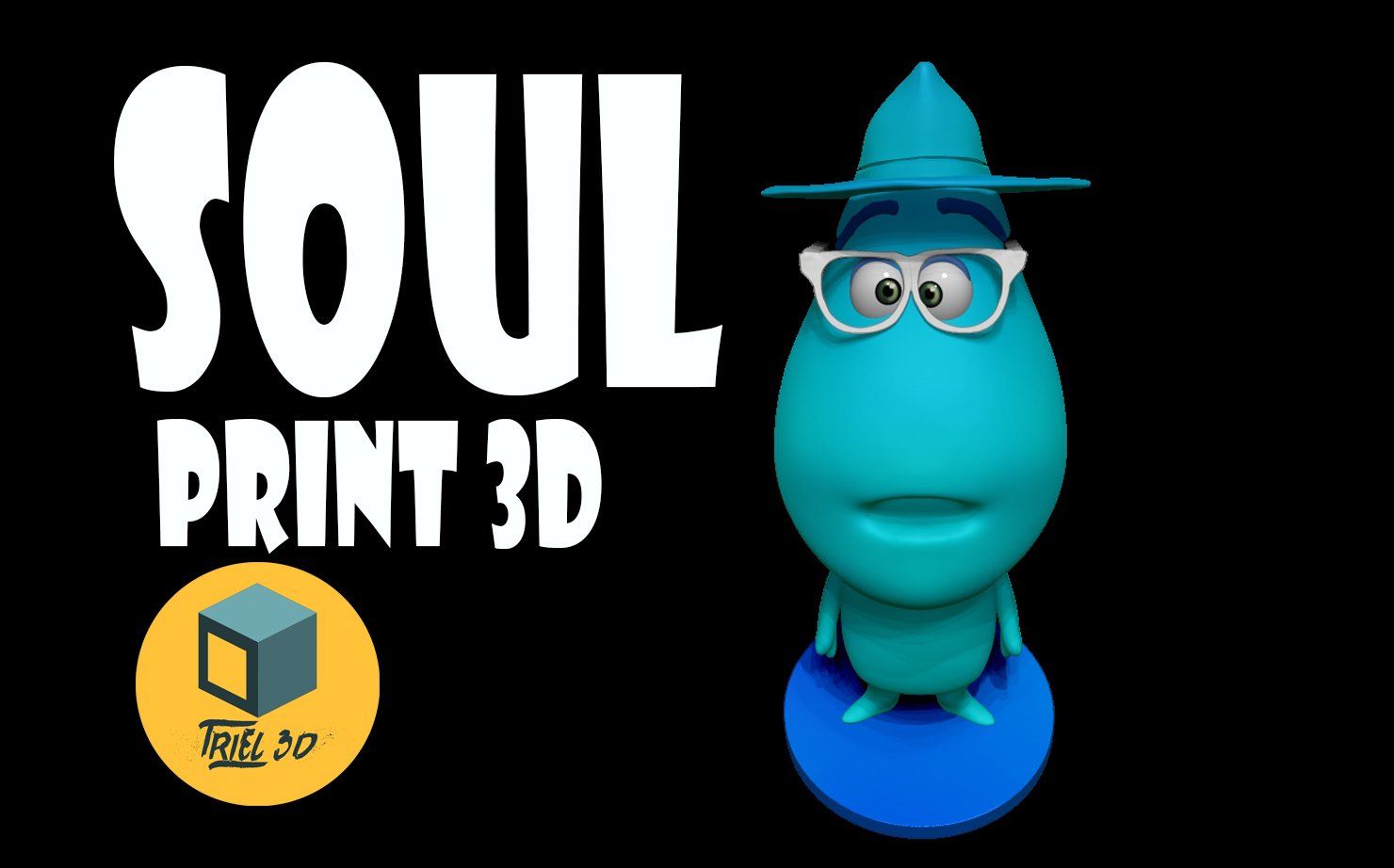 soul free 3d print model in child 3dexport joe gardner disney pixar jazz cartoon music fun 3D print model - Mito3D