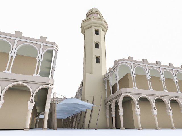 soq bazar mercado 3d modelo in ambiente 3dexport zoco tienda centro comercial dubai riyadh dhabi patio arcada arco compras menor casa oficina edificio histórico 3D print model - Mito3D