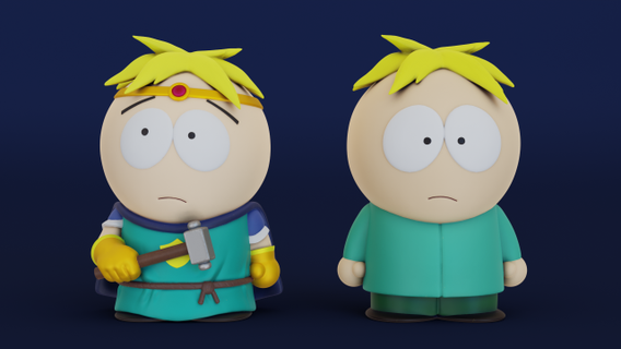 south park butters models figurines southpark stickoftruth cartman fantasy medieval character rpg game cartoon comedy figurine miniature 3d print model - Mito3D