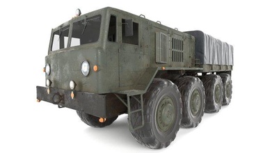 soviet truck maz 535 3d model in transport 3dexport 537 maz537 kzkt russian towing mower vehicle heavy utility military civilian equipment diesel engine 3d print model - Mito3D