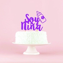 soy nia cake topper 3d print model in signs logos 3dexport 3d print model - Mito3D