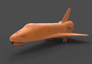 space shuttle 3d print model in sci-fi 3dexport spaceship scracecraft nasa rocket 3d print model - Mito3D