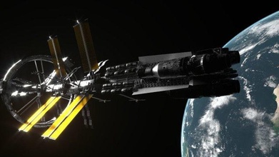 astronave 3d modelo in fantasía 3dexport espacio ciencias ficción vehículo sci fi estación espacial interestelar futurista nasa cosmos lanzadera solar futuro nave estelar 3d print model - Mito3D