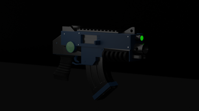 spacemarines bolter 3d model in rifle 3dexport bolter40k warhammer40k spacemarine low-poly easy 3d print model - Mito3D