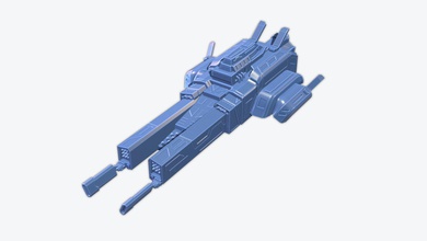 spaceship spacecraft ship starship star spaceships scifi science miniatures vehicles space fiction sci fi 3d print model - Mito3D