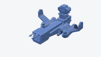 spaceship 3d print model in sci-fi 3dexport spacecraft ship starship star spaceships scifi science miniatures vehicles space fiction sci fi 3d print model - Mito3D