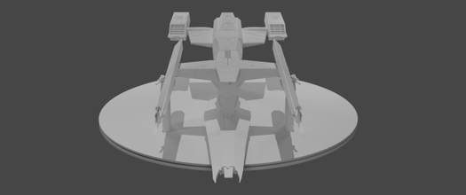 spaceship 3d printing blender printable 3d print model - Mito3D