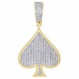 spade poker ace diamond pendant 3 pendants antique luxury rapper hiphop jewelry necklace gemstone elegant celebrity style jewellery bling gem urban custom 3d print model - Mito3D