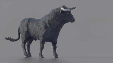 spanish fighting bull 3d model in 3dexport animal mammal nature corrida torero toros spain figura poly game ready unity asset unreal zoo museum 3d print model - Mito3D