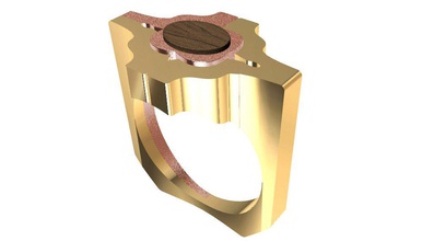 speciale squillare legna 3d stampa modello in anelli 3dexport 3d print model - Mito3D