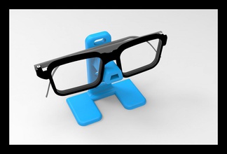 schauspiel stand 3d drucken modell zubehör 3dexport brille 3d print model - Mito3D