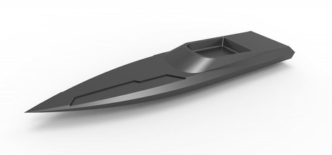 speed boat key fob keychain keyfob keyring print sla slaprint printable toy jetboat 3d print model - Mito3D