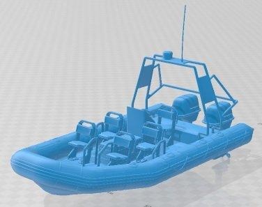 Rapidez barco imprimível automotivo diorama modelagem passatempo sólido escala modelo 3d print model - Mito3D