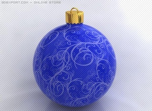 sphere 2 newyear christmas ball winter fir firtree toy decorations ornament holydays 3d print model - Mito3D