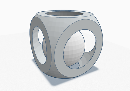 sphère cube 3d impression modèle jouets imprimable jouet distraction 3d print model - Mito3D
