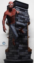 spider man mur 3d impression modèle in homme 3dexport araignée merveille film peter parker tony stark statue figure 3d print model - Mito3D