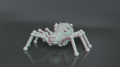 Spinne Insekt Spinnentier Figur Miniatur stilisiert Miniaturen Figuren Fehler Konzept 3d print model - Mito3D