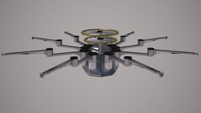 spider drone aircraft space 3d 3d print model - Mito3D