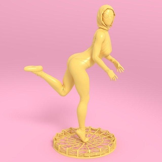 spider gwen pose 1 woman girl man female sony marvel disney figuries character spiderverse spiderman spiderwoman spidergwen girl-character minitures statue figure stacy 3d print model - Mito3D