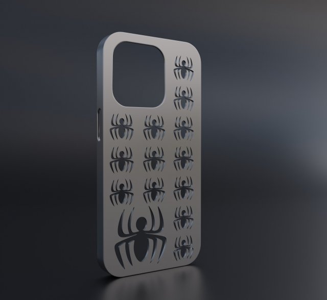 homem Aranha Iphone 14 pró caso bainha phone casos case metal plástico pacote maçã Super heroi sobrenatural temático iphone 3D print model - Mito3D