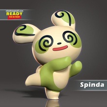 spinda pokémon fanart 3d impression modèle in animaux 3dexport pikachu 3d print model - Mito3D
