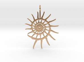 spiral pendant 3d print model - Mito3D