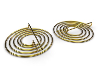 espiral tubo bobina metal cobre industria objeto antecedentes material tecnología resumen equipo cable latón diseño fábrica alambres agua industrial 3d print model - Mito3D