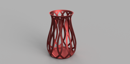 spiral vase pattern decor flower decorations 3d print model - Mito3D
