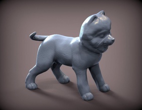 spitz 3d impressão modelo in escultura 3dexport cão natureza mamífero animal estatueta lembrança esculpir arte esculturas estátua imprimível 3d print model - Mito3D