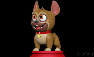 spooky - ghost patrol dog canine male 3d print model - Mito3D