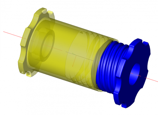 carretel adaptador livre 3d impressão modelo in 3dexport impressora enchimento parafuso fechadura consertar reparar 3d print model - Mito3D