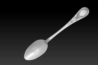 spoon 3d print model in 3dexport cook cutlery dining dinner eat eating food house kitchen kitchen-dining kitchenware metal serving silver silverware table tablespoon tea 3d print model - Mito3D
