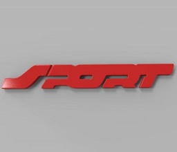 esporte carro emblema 3ds 3dmax impressão 3d imprimível 3d print model - Mito3D