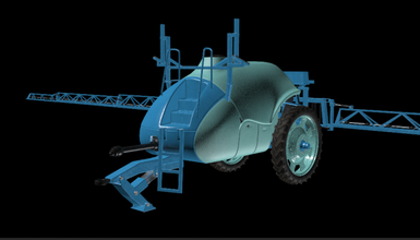 sprühgerät 3d modell bomber 3dexport sprinkler max obj fbx agro landwirtschaft fahrzeug schwer 3d print model - Mito3D